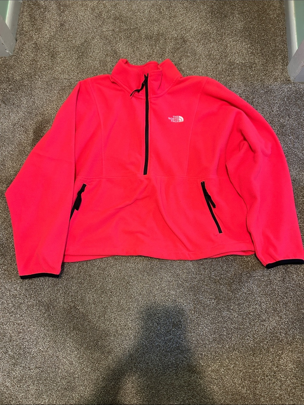 The North Face Hot Pink Half-Zip Fleece Pullover